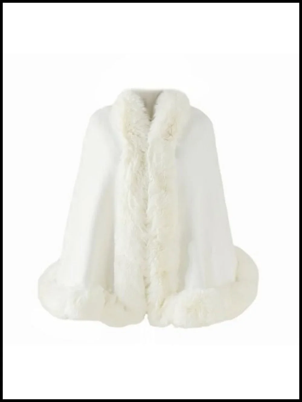Faux Fur Shawl Wrap Bridal Scarf Stole Evening Cape Cloak